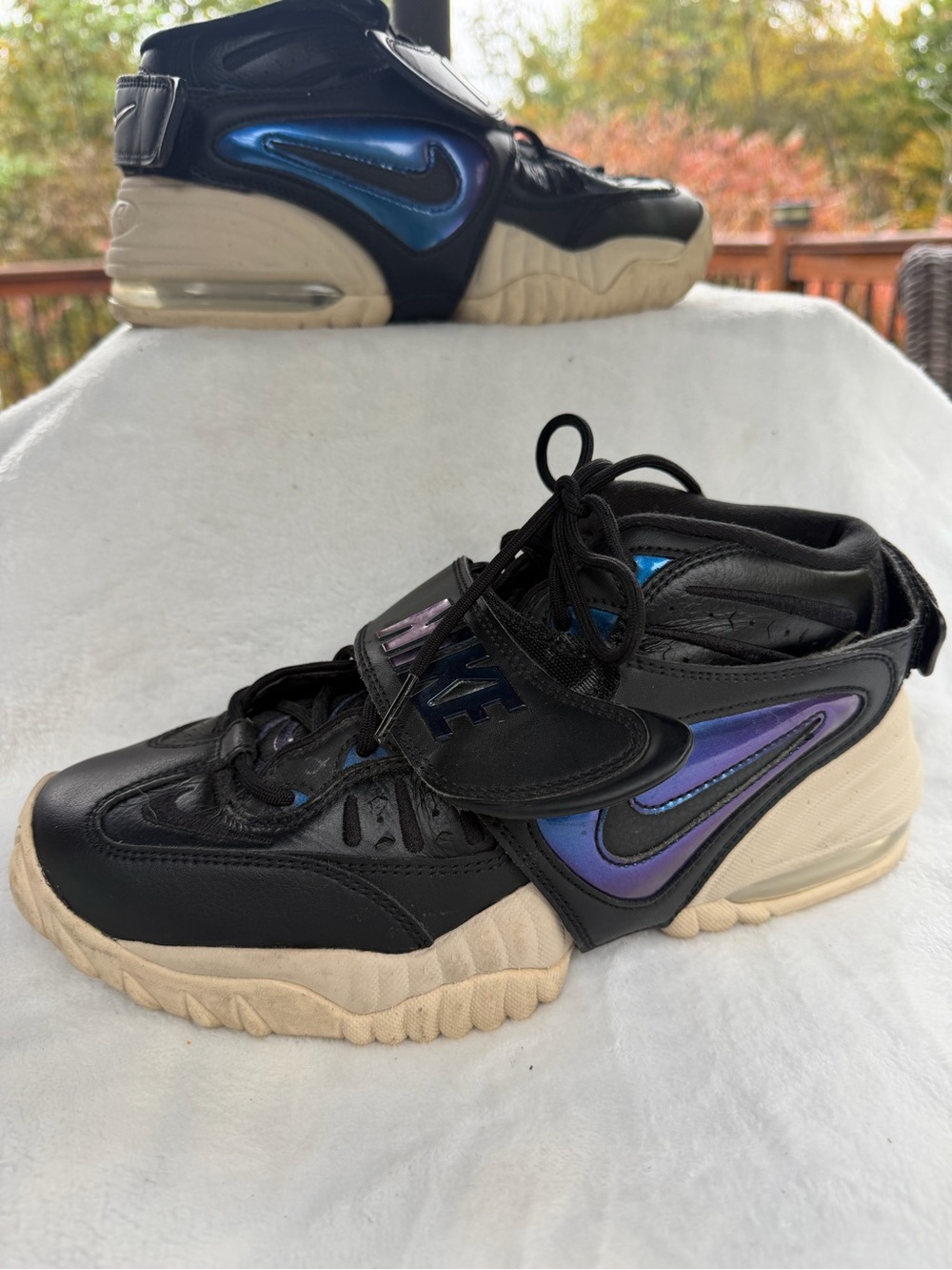 Nike Air Adjust Force Black Vivid Purple DV7409-001 Women's Size 8.5 Sneakers